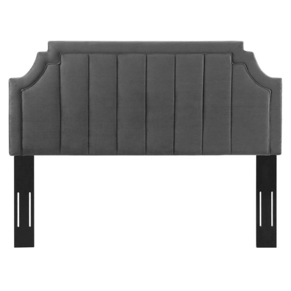 Channel Tufted Performance Velvet Twin Headboard  |  Headboards Bedroom Headboards