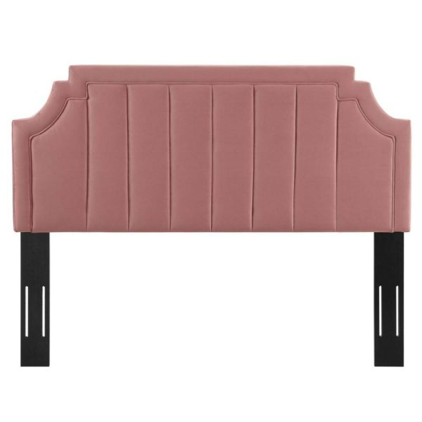 Channel Tufted Performance Velvet Twin Headboard  |  Headboards Bedroom Headboards