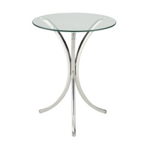 Clear Tempered Glass Accent Table  |  End & Side Tables End & Side Tables End & Side Tables