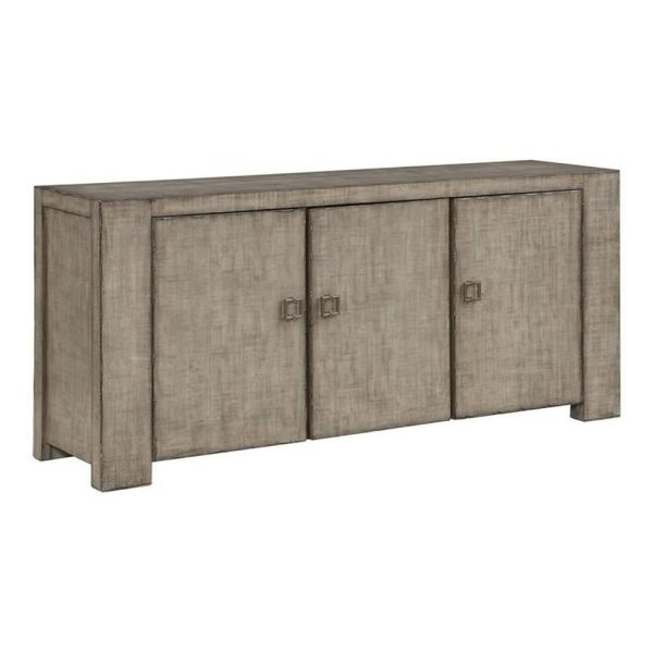 Coastal 3-Door Credenza With Square Style Pulls  |  Accent Cabinets Accent Cabinets Accent Cabinets