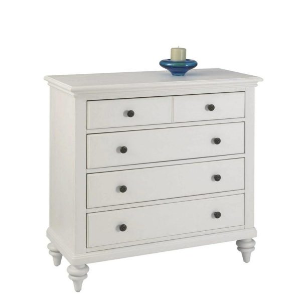 Coastal 4 Drawer Bedroom Chest With Off-White Finish  |  Chest Of Drawers Bedroom Chest Of Drawers