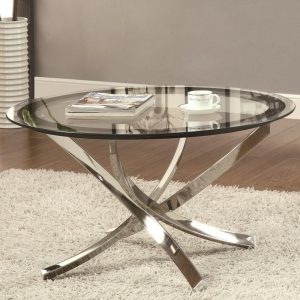 Cocktail Table W/ Tempered Glass Top  |  Coffee Tables Coffee Tables Coffee Tables