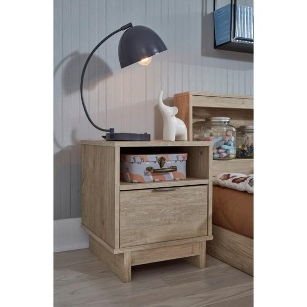 Contemporary 1-Drawer Nightstand  |  Nightstands Bedroom Nightstands