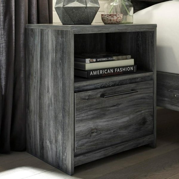 Contemporary 1-Drawer Nightstand With Usb Charger  |  Nightstands Bedroom Nightstands