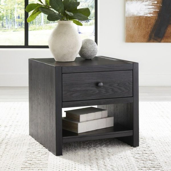 Contemporary 1-Drawer Square End Table  |  End & Side Tables End & Side Tables End & Side Tables