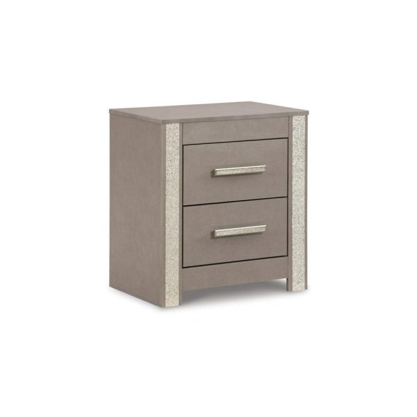 Contemporary 2-Drawer Nightstand  |  Nightstands Bedroom Nightstands