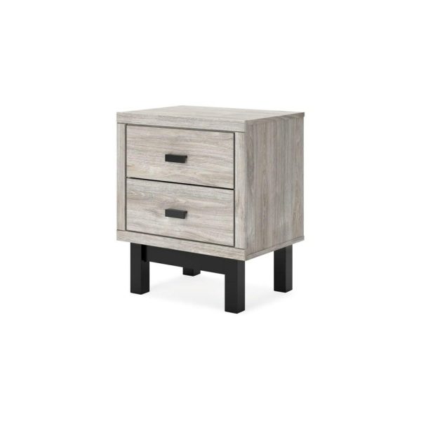 Contemporary 2-Drawer Nightstand  |  Nightstands Bedroom Nightstands