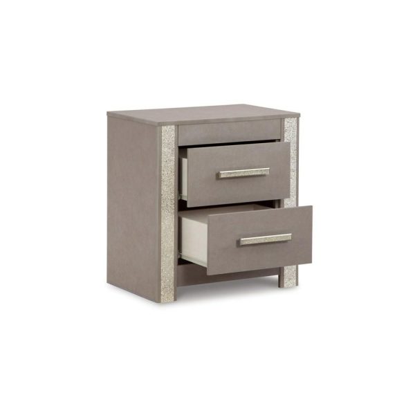 Contemporary 2-Drawer Nightstand  |  Nightstands Bedroom Nightstands