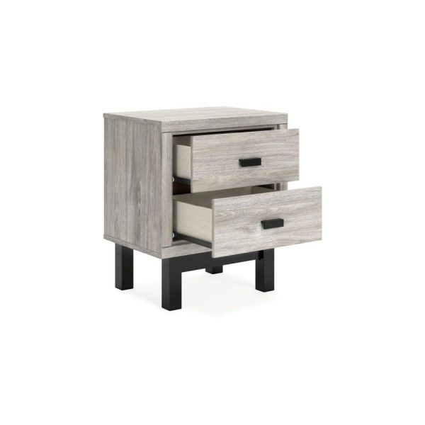 Contemporary 2-Drawer Nightstand  |  Nightstands Bedroom Nightstands