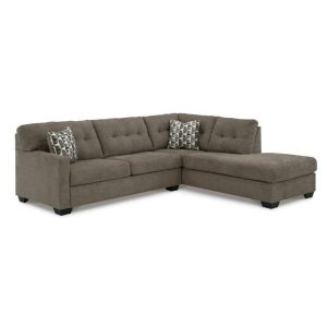 Contemporary 2-Piece Full Sleeper Sectional Sofa With Right Facing Chaise  |  Sofas Living Room Sectional Sofas