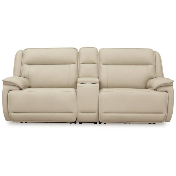 Contemporary 2-Piece Power Reclining Loveseat Sectional With Console  |  Reclining Loveseats Living Room Reclining Loveseats