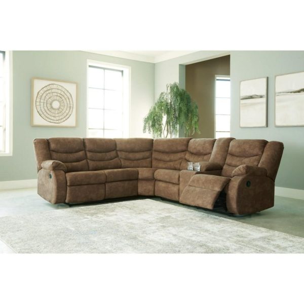 Contemporary 2-Piece Reclining Sectional  |  Sectional Sofas Living Room Sectional Sofas