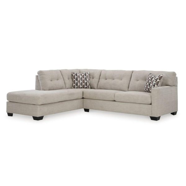 Contemporary 2-Piece Sectional Sofa With Left Facing Chaise  |  Sectional Sofas Living Room Sectional Sofas