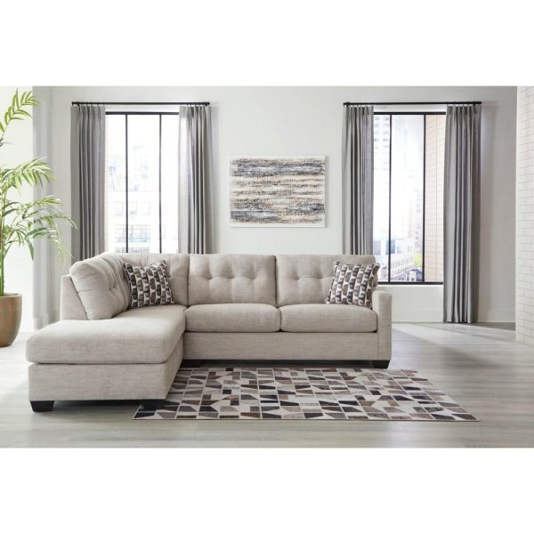 Contemporary 2-Piece Sectional Sofa With Left Facing Chaise  |  Sectional Sofas Living Room Sectional Sofas