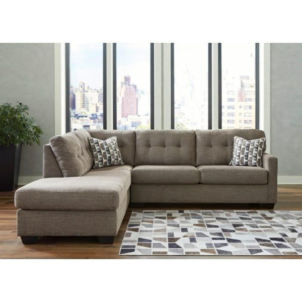 Contemporary 2-Piece Sectional Sofa With Left Facing Chaise  |  Sectional Sofas Living Room Sectional Sofas