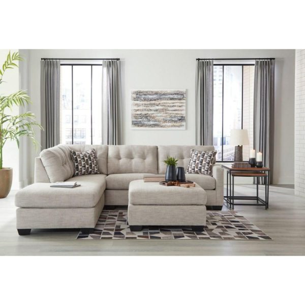 Contemporary 2-Piece Sectional Sofa With Left Facing Chaise  |  Sectional Sofas Living Room Sectional Sofas