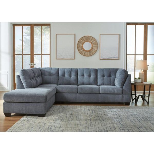 Contemporary 2-Piece Sectional With Chaise  |  Sectional Sofas Living Room Sectional Sofas