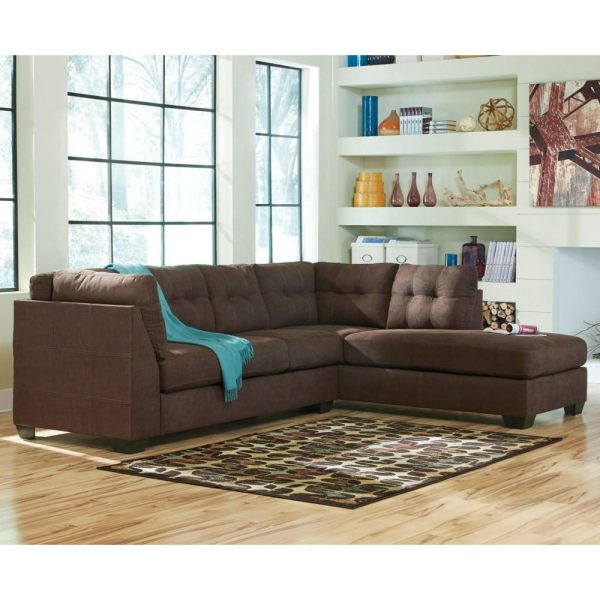 Contemporary 2-Piece Sectional With Right Chaise  |  Sectional Sofas Living Room Sectional Sofas