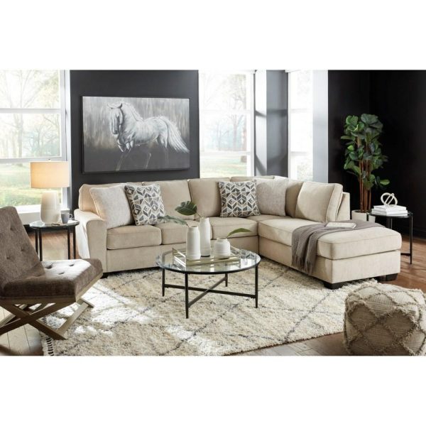 Contemporary 2-Piece Sectional With Right Chaise  |  Sectional Sofas Living Room Sectional Sofas