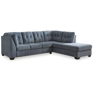 Contemporary 2-Piece Sleeper Sectional With Chaise  |  Sleeper Sofas Living Room Sleeper Sofas