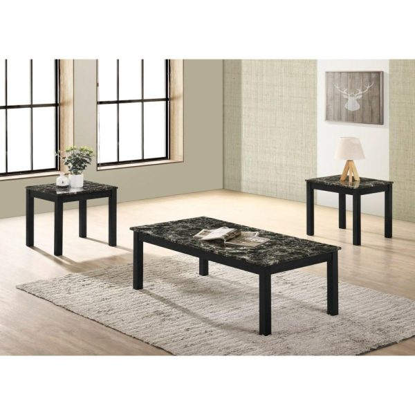 Contemporary 3-Piece Faux Marble Occasional Table Set  |  Occasional Table Sets Living Room Occasional Table Sets