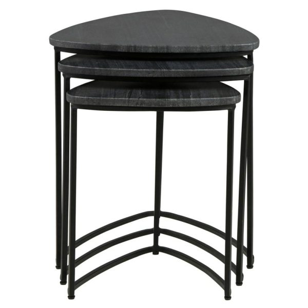 Contemporary 3-Piece Marble Top Accent Table Set  |  End & Side Tables End & Side Tables End & Side Tables