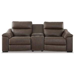 Contemporary 3-Piece Power Reclining Loveseat With Console  |  Reclining Loveseats Living Room Reclining Loveseats