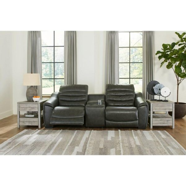 Contemporary 3-Piece Power Reclining Loveseat With Console  |  Reclining Loveseats Living Room Reclining Loveseats