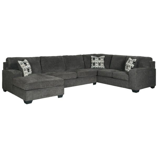 Contemporary 3-Piece Sectional With Chaise  |  Sectional Sofas Living Room Sectional Sofas