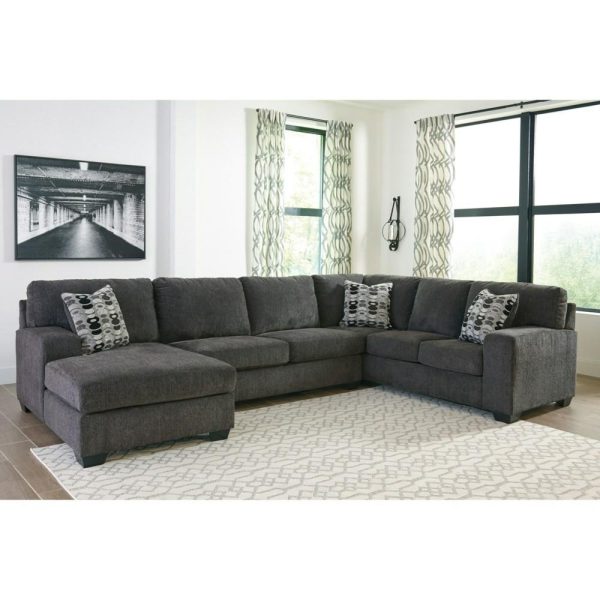 Contemporary 3-Piece Sectional With Chaise  |  Sectional Sofas Living Room Sectional Sofas