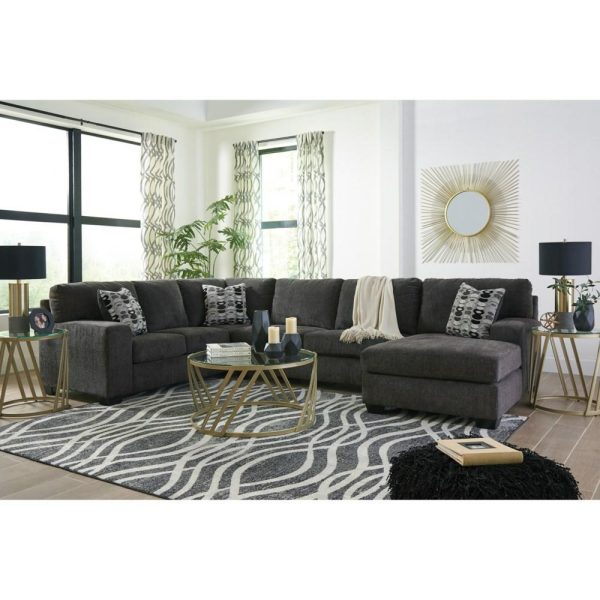 Contemporary 3-Piece Sectional With Chaise  |  Sofas Living Room Sectional Sofas