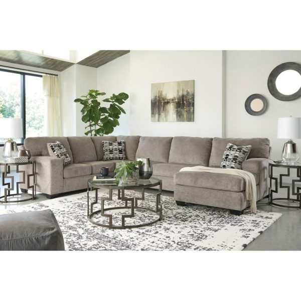 Contemporary 3-Piece Sectional With Chaise  |  Sofas Living Room Sectional Sofas