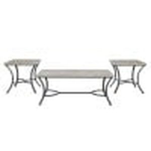 Contemporary 3-Piece Table Set With Slab Top  |  Occasional Table Sets Living Room Occasional Table Sets