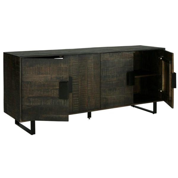 Contemporary 4-Door Tv Stand/Accent Cabinet  |  Accent Cabinets Accent Cabinets Accent Cabinets