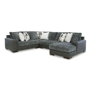 Contemporary 4-Piece Sectional Sofa With Right-Arm Facing Corner Chaise  |  Sectional Sofas Living Room Sectional Sofas