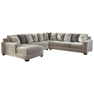 Contemporary 4-Piece Sectional With Left Chaise  |  Sectional Sofas Living Room Sectional Sofas