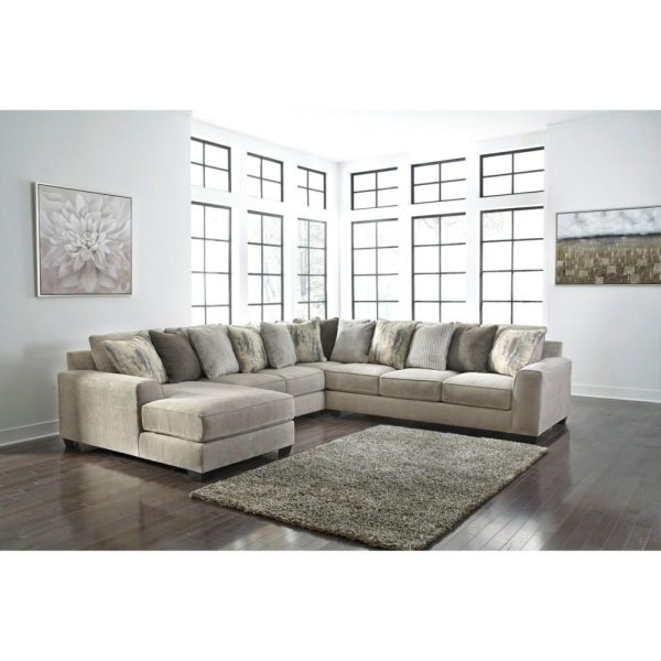 Contemporary 4-Piece Sectional With Left Chaise  |  Sectional Sofas Living Room Sectional Sofas