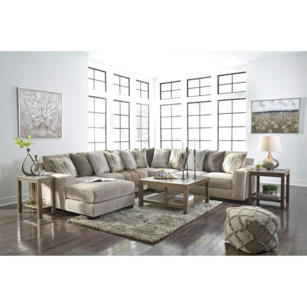 Contemporary 4-Piece Sectional With Left Chaise  |  Sectional Sofas Living Room Sectional Sofas