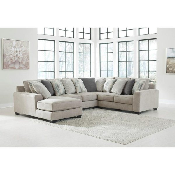 Contemporary 4-Piece Sectional With Left Chaise  |  Sofas Living Room Sectional Sofas