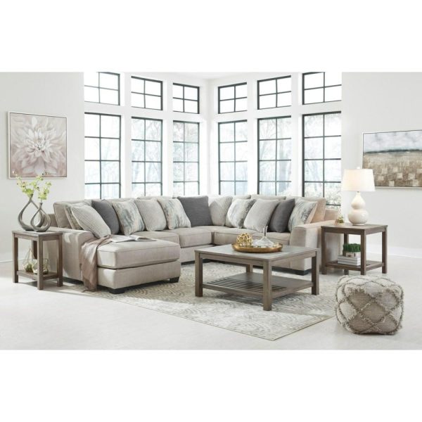 Contemporary 4-Piece Sectional With Left Chaise  |  Sofas Living Room Sectional Sofas