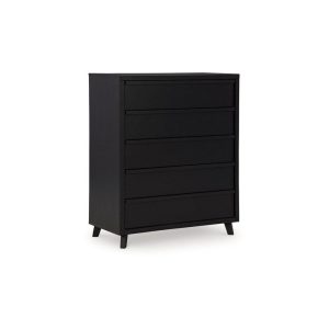 Contemporary 5-Drawer Wide Chest  |  Chest Of Drawers Bedroom Chest Of Drawers