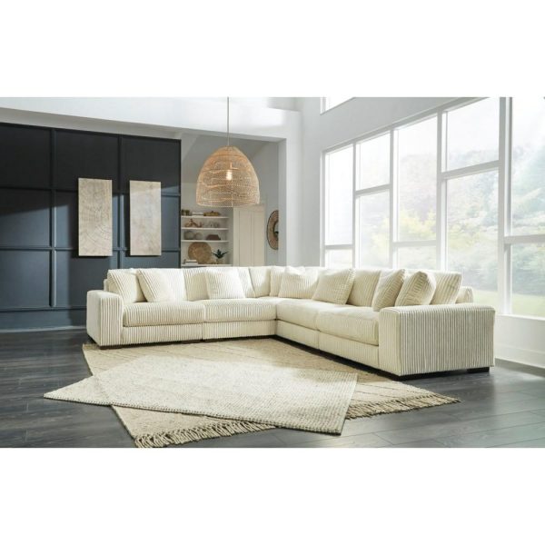 Contemporary 5-Piece Sectional Sofa With Reversible Cushions  |  Sectional Sofas Living Room Sectional Sofas