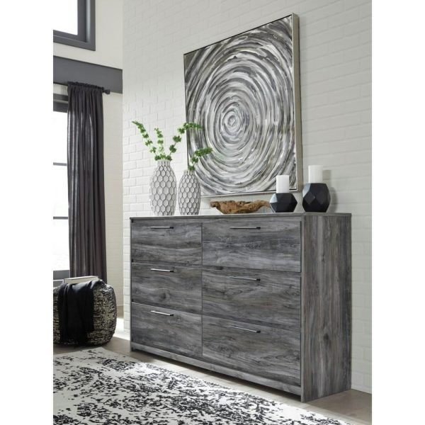 Contemporary 6-Drawer Dresser With Finished Drawer Interiors  |  Dressers Bedroom Dressers