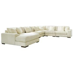 Contemporary 6-Piece Sectional Sofa With Left Facing Chaise  |  Sectional Sofas Living Room Sectional Sofas