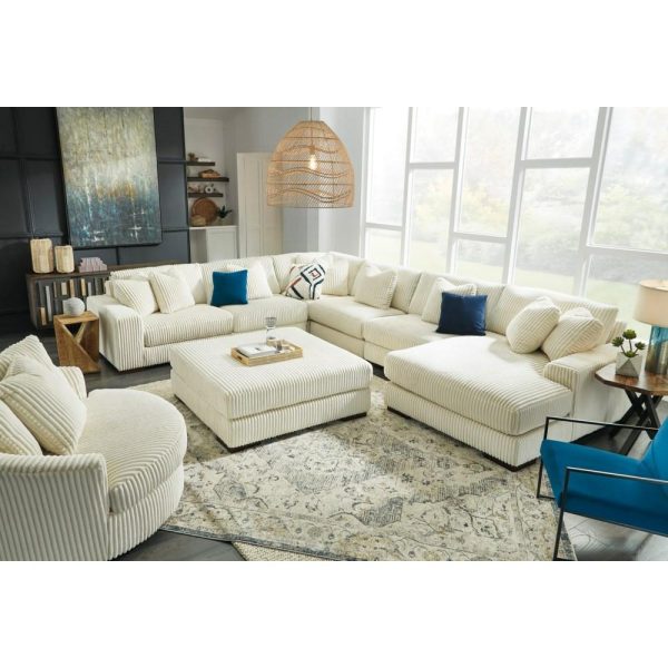 Contemporary 6-Piece Sectional Sofa With Right Facing Chaise  |  Sofas Living Room Sectional Sofas