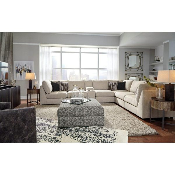 Contemporary 7-Piece Sectional With Storage Console  |  Sectional Sofas Living Room Sectional Sofas