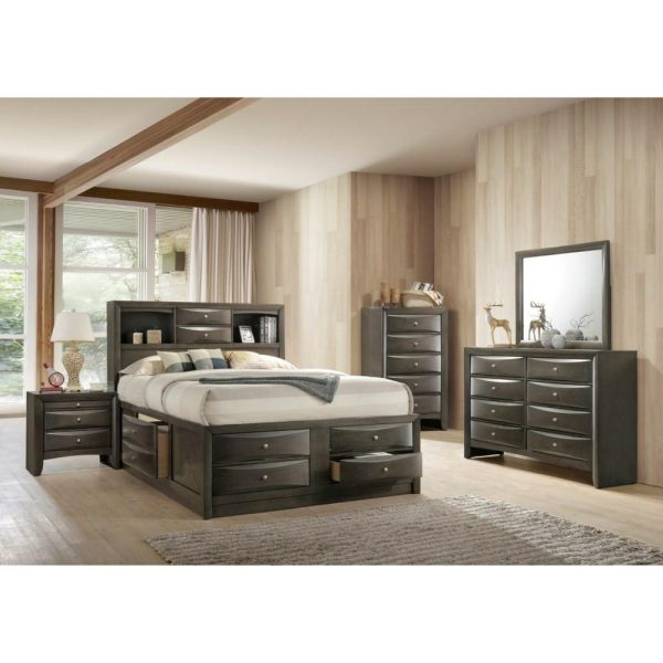 Contemporary 8 Drawer Dresser With Mirror  |  Mirrored Dressers Bedroom Mirrored Dressers