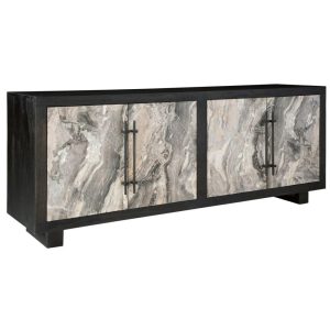 Contemporary Accent Cabinet With Faux Marble Doors  |  Accent Cabinets Accent Cabinets Accent Cabinets