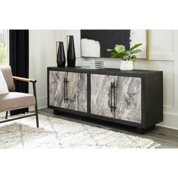 Contemporary Accent Cabinet With Faux Marble Doors  |  Accent Cabinets Accent Cabinets Accent Cabinets