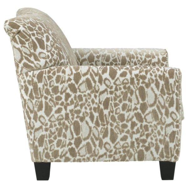 Contemporary Accent Chair In Cheetah Fabric  |  Living Room Chairs Living Room Living Room Chairs